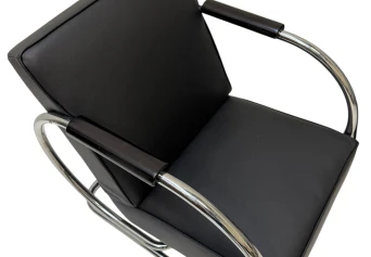 Art Deco Modernist Bauhaus Tubular Steel Lounge Chairs by Frits Kuyken, 1936